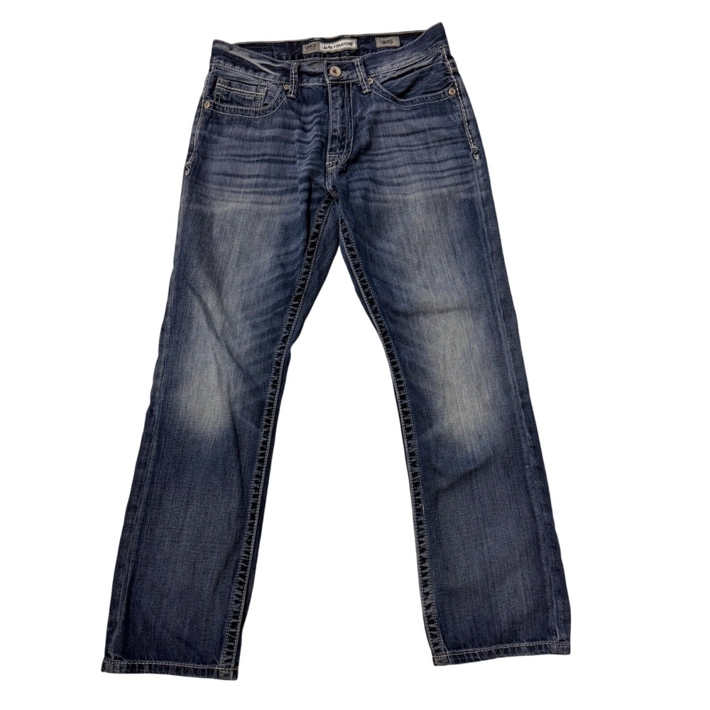 BKE Mens 30S x 29 Jake Straight Jeans Blue Medium Wash Denim Gorpcore Skater